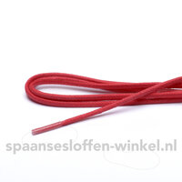 Schoenveters  rood wax fijn rond 90 cm dikte 3 mm