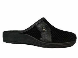 Blenzo Pantoffels Heren zwart open hiel