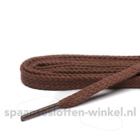 Cordial katoenen middelbruin plat veters 55 cm dikte 5 mm