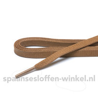 Schoenveters wax cognac plat dikte 7 mm 120 cm 