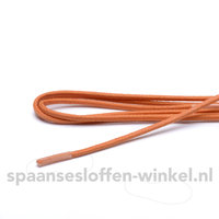 Schoenveters oranjes wax fijn rond 75 cm dikte 3 mm