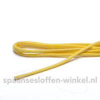 Schoenveters geel fijn rond 75 cm dikte 3 mm